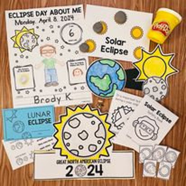 Eclipse Activities | Lunar Eclipse & Solar Eclipse | Solar and Lunar Eclipses