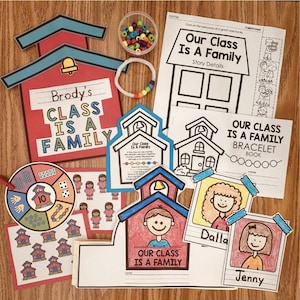 Our Class is a Family Activity, Bracelet, Bulletin Board, Craft, and MORE