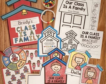 Our Class is a Family Activity, Bracelet, Bulletin Board, Craft, and MORE