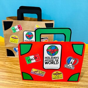 Christmas Around the World Passport, Suitcase, Maps, and Brochures - Holidays Travel Kit image 7