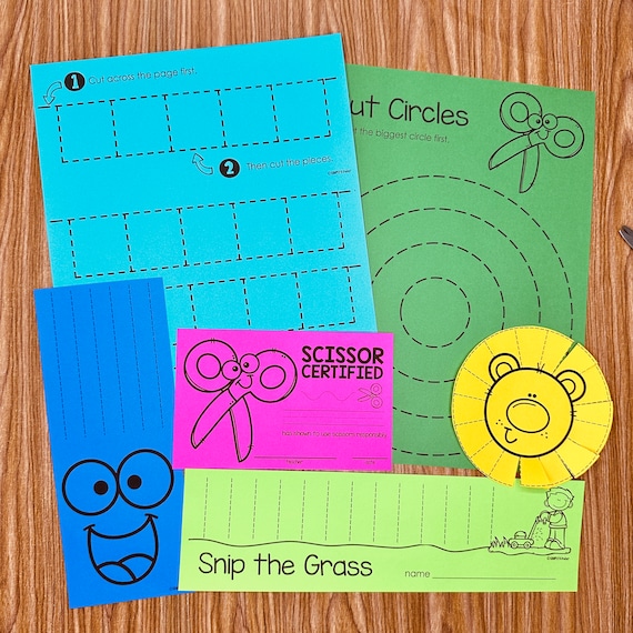 Scissor Cutting Practice Skills, Fine Motor Skills & Activities
