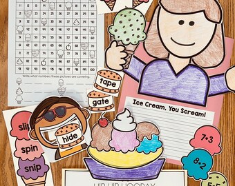 End of Year Ice Cream Craft | Reflection Writing Activity for Pre-k, K ...