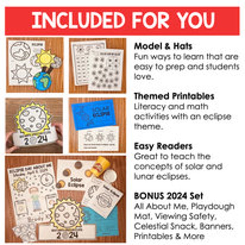 Eclipse Activities: Solar & Lunar Eclipse Unit (digital Download) - Etsy