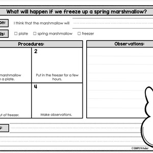 Easter Activities - Spring Marshmallow Science - Etsy