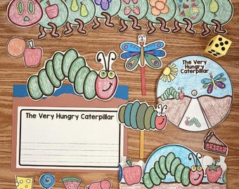 The Very Hungry Caterpillar Activities, Sequencing, Crafts, Food for Kindergarten