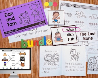 Decodable Readers, Passages, Books & Word Work, Science of Reading, Decodables
