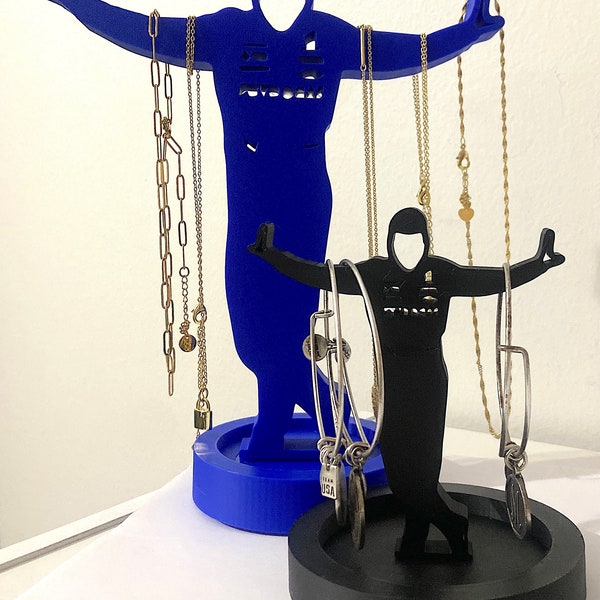 George Russell, Mercedes F1, F1 Figure, F1 Jewelry Stand, Formula One Gift, Formula One Figure, Russell F1 Figure, F1 3D Print, F1 jewelry