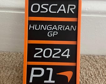 Oscar Piastri Win, Oscar P1, Piastri Pit Board, Hungaria GP 2024, McLaren win, Oscar Piastr, Oscar First Win Pit Board, Hungary, F1