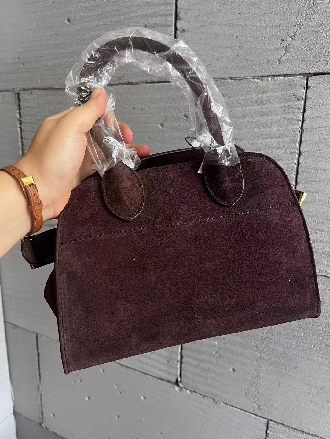 Tassel suede small handbag