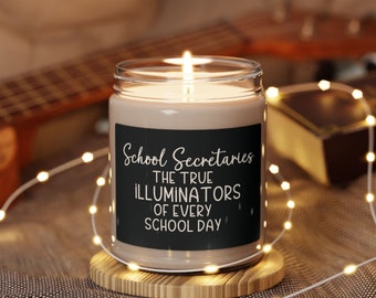 Administrative Professionals Appreciation Gift Scented 9 oz Soy Candle, Gift for School Secretary, End of School, Thank You Candle Lover