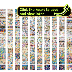 May include: A digital paper pack with 60 colorful patterns featuring various designs, including stars, musical notes, crayons, and animals. The patterns are perfect for scrapbooking, card making, and other craft projects.