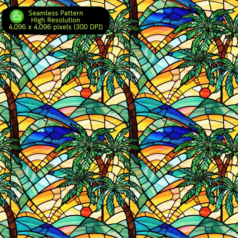 528 sömlösa mönster för målat glas, djurmålat glas, retromålat glas, sömlösa digitala papper, sömlöst paket, kommersiellt bruk bild 2