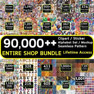 Ensemble de la boutique 90 000 + + - Tous les modèles passés et futurs, accès à vie, ensemble de la boutique, ensemble méga, téléchargement immédiat, utilisation commerciale
