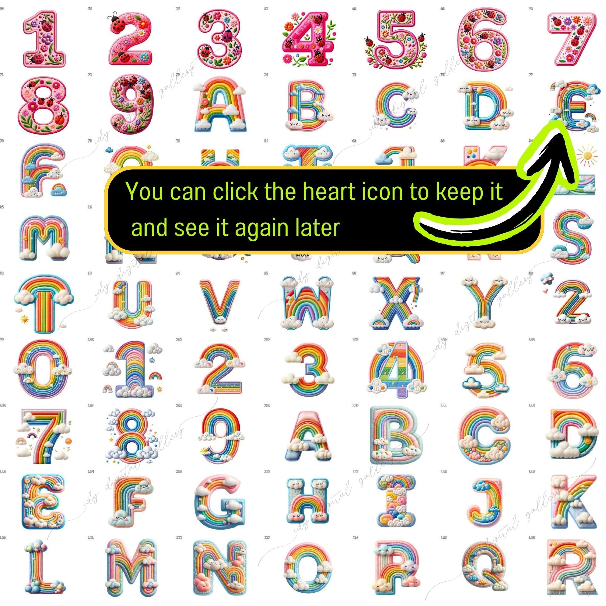 252 Embroidery Alphabet Bundle, Cute Embroidery Fonts, Embroidery ...