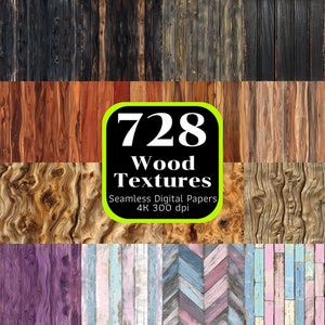 728 Holztexturen, Holz nahtlose Muster, Holz Hintergrund, nahtlose digitale Papiere, nahtlos bedruckbar, nahtlose Bündel, kommerzielle Nutzung