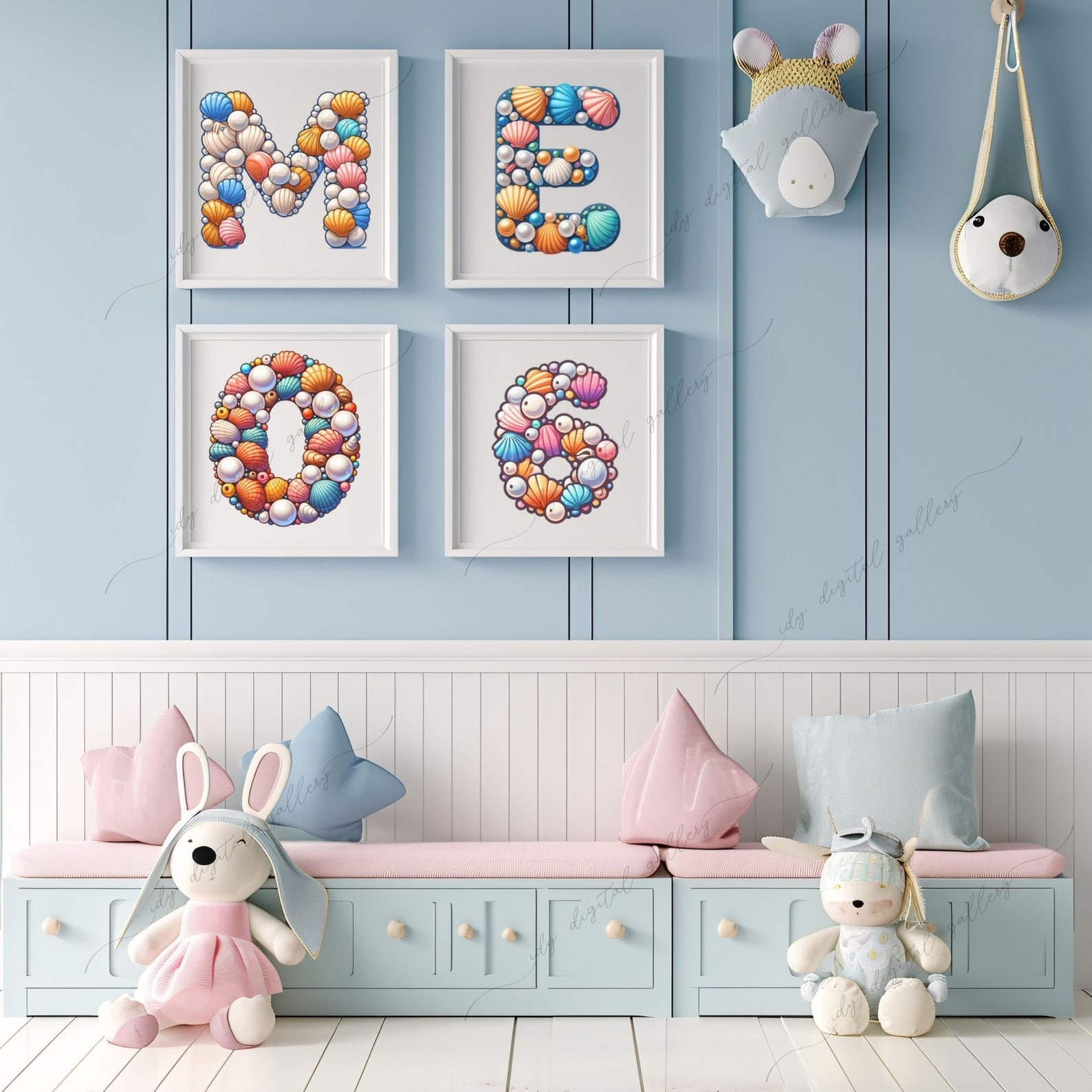 144 Shell Alphabet Bundle, Colorful Alphabet, Shell Clipart, Shell ...