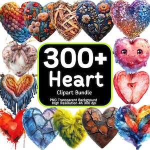 300+ Pacote de clipart de coração, coração de dia dos namorados PNG, coração fofo, coração floral, clipart de coração, clipart de amor, coração de amor PNG, pacote de clipart