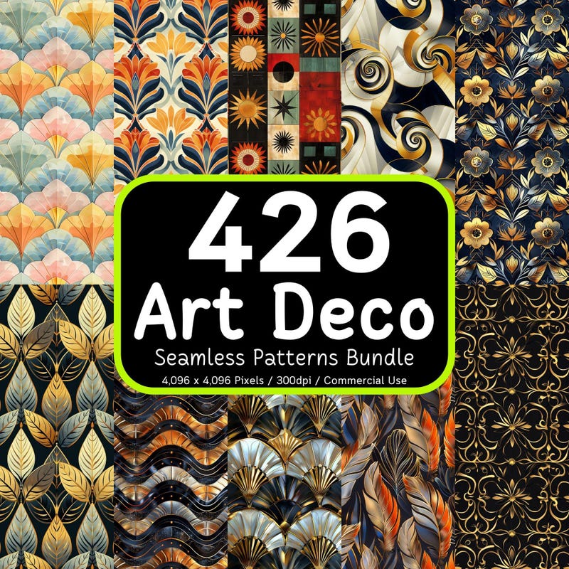 Art Deco Patterns - Etsy UK