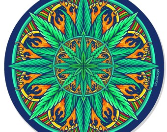 Mandala #9 Dab Mat