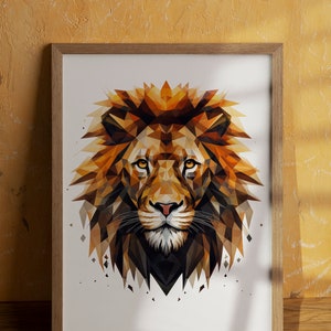Lion Fine Art Posters, Geometric