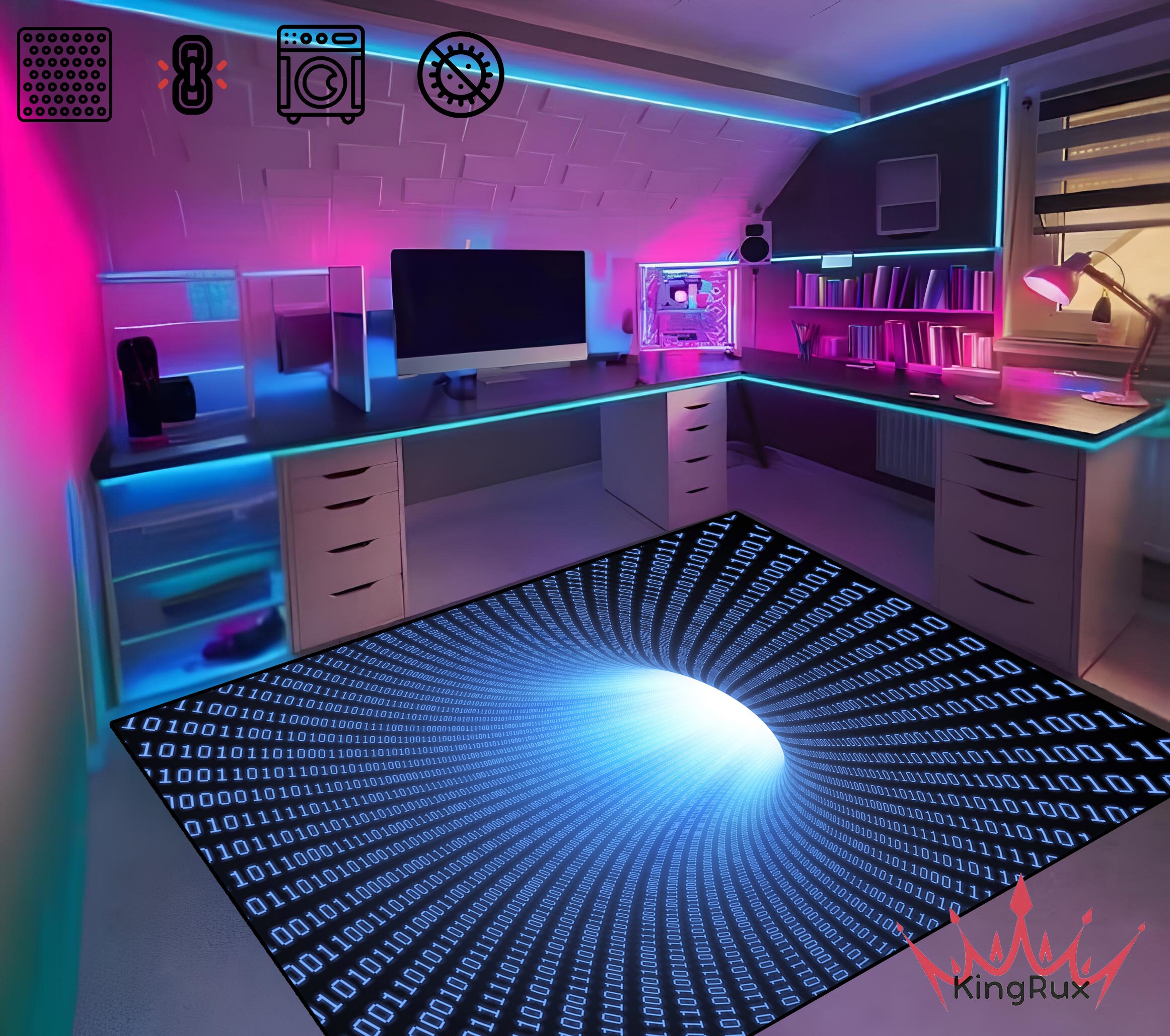 Tunnel Illusion Rugs , 3d Illusion , Optical Illusion Rug, Vortex Rug