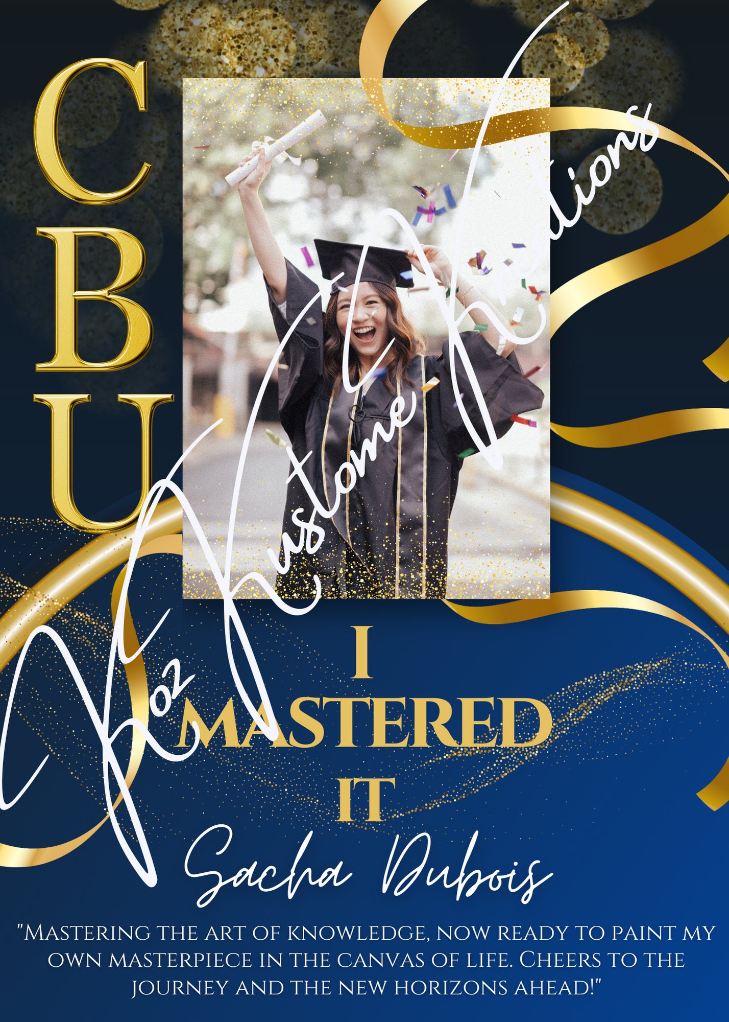 CBU Graduation Announcement Etsy