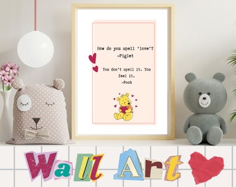 How Do You Spell &#39;love&#39; A4 Printable Wall Art Instant Download