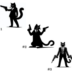 Pistol Packing Kittens Aufkleber Reihe