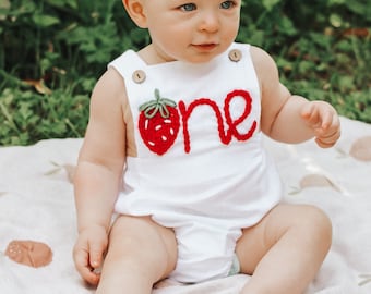 Personalised Berry First Birthday Baby Romper