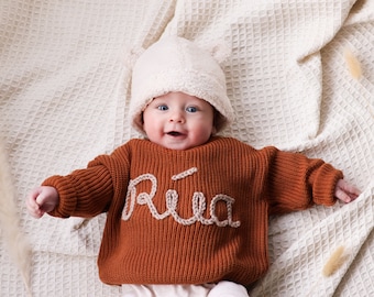 Personalised Knit Baby Sweater