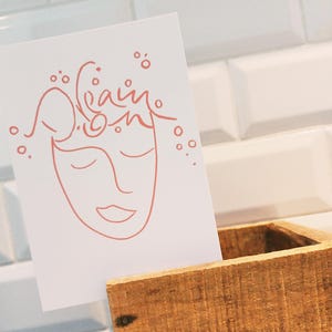 Carte design « Dream on » A6 / carte postale / carte de vœux / carte de motivation / impression d'art