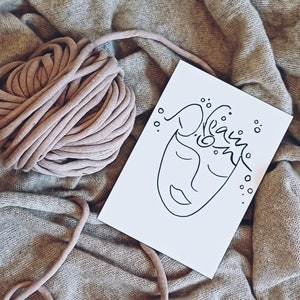 Carte design « Dream on » A6 / carte postale / carte de vœux / carte de motivation / impression d'art