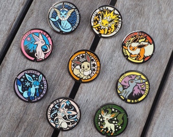 Hard Enamel pin Eeveelutions