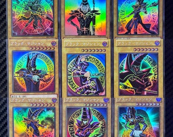 YGO Proxy Karten - Lot von 9 Dunkel Magier Holographische Japanisch