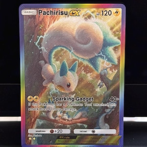 Custom Card - PTCG APP Pachirisu EX - Textured Shinning English