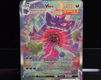 Proxy Cards - [ENG] Gengar Vmax Alt Art Fusion Strike 271/264 - Textured Holographic