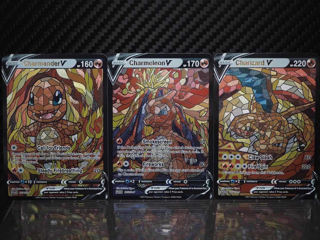 Custom Cards [ENG] - Charmander in Cathedral Glass Style - Textured ...