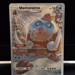 カスタムカード - PTCGアプリ Mamoswine AR - テクスチャ輝く英語