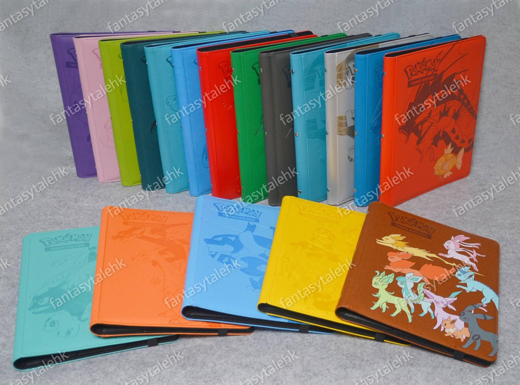 贈り物 9 End High PKM Pocket Binder Card Trading Embossed Debossed シール・ステッカー