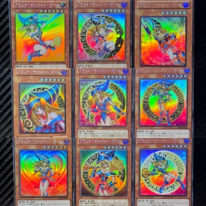 YGO Proxy Cards - Lot of 9 Dark Magician Girl Holographic Japanese