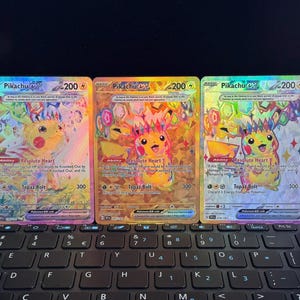 Proxy Cards - [ENG] Lot of 3 Pikachu EX cards - Textured Holographic