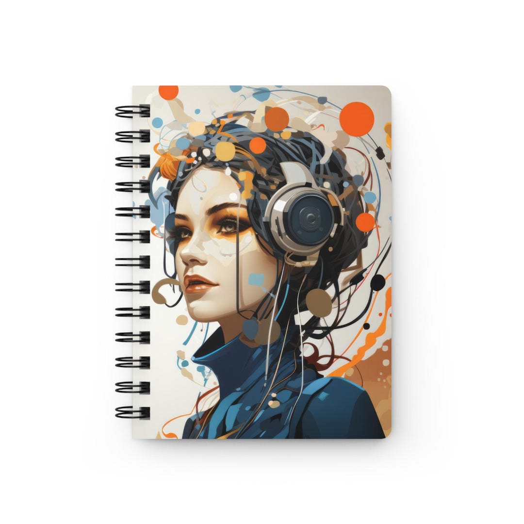 Artistic Spiral Bound Journal for Music Lovers, Unique Notebook for ...