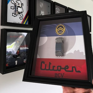 Citroen 2CV car frame scale 1/43