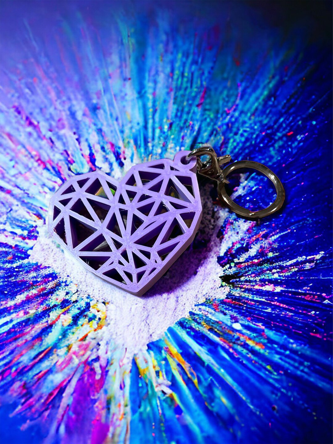 Heart Computer Keychain Heart Keychain - Etsy