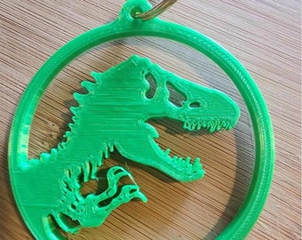 Jurassic Park 2 Logo Keyring / Keychain: the Lost World 3D Printed