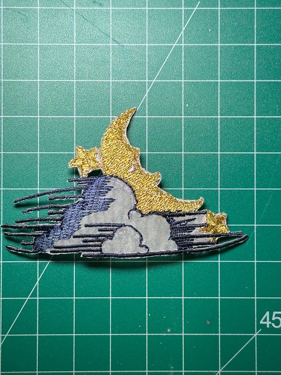 Celestial Large Moon in Clouds and transparent cl… - image 3