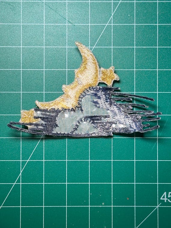 Celestial Large Moon in Clouds and transparent cl… - image 7