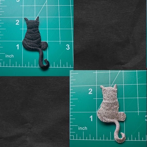 Cat Patch Kitten Iron On Patch Embroidered Appliq… - image 2