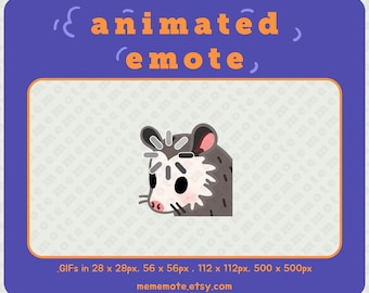 Opossum Loading ANIMATED Emote for Twitch, Discord