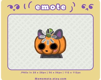Halloween Black Cat Loading Emote for Twitch, Discord, YouTube, Kick